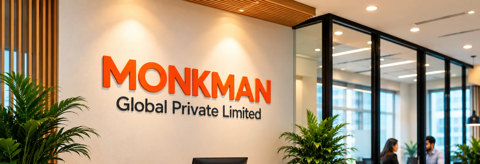 Monkman Global Private Limited office reception in Navi Mumbai